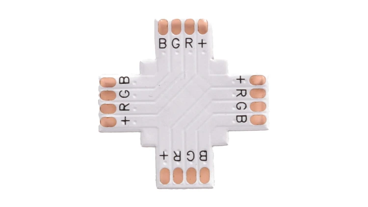 Złączka do taśmy led rgb 10mm PCB X