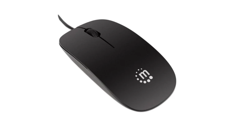 Mysz Optyczna USB 1000dpi SuperSlim Czarna Manhattan