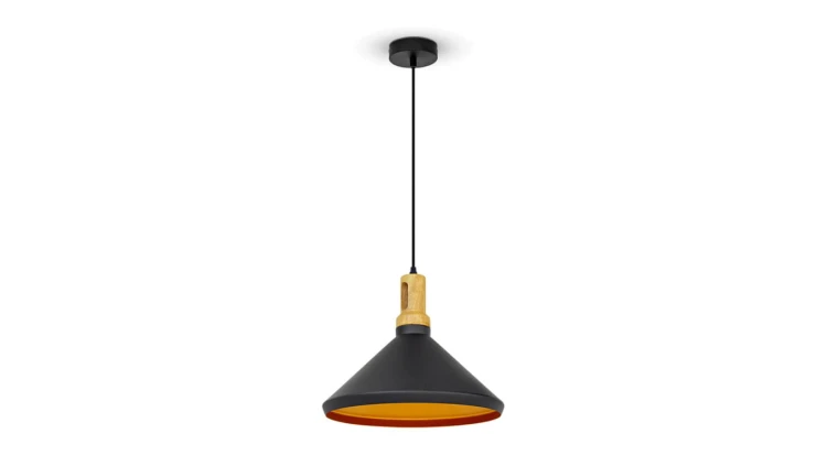Lampa Wisząca VT-7535 E27 Max. 60W Czarna 3764