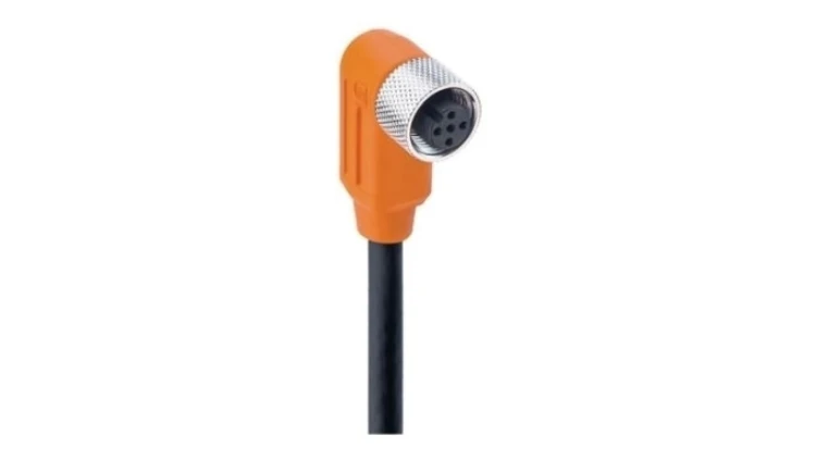 Kabel konfekcjonowany jednostronnie złącze M12 żeńskie kątowe 5-pinowe kodowanie A ekranowany czarny PUR RKWTS 5-298/10 M