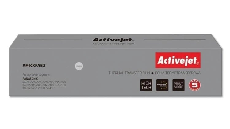 Folia kopiująca Activejet AF-KXFA52 (zamiennik Panasonic KX-FA52 Supreme czarny)