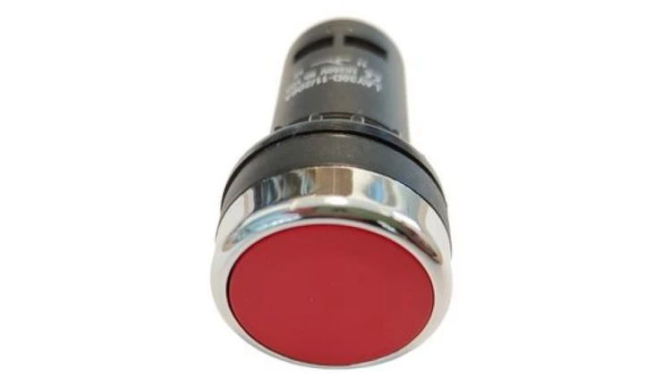 Przycisk F22-D-R/11 płaski, czerwony 1NO+1NC ( 22mm )