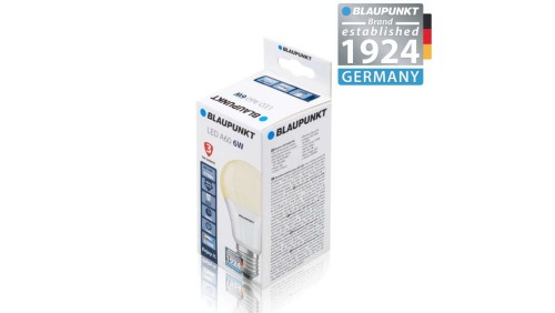 Blaupunkt Żarówka LED E27 6W barwa ciepła, BLAUPUNKT-E27-6W-WW