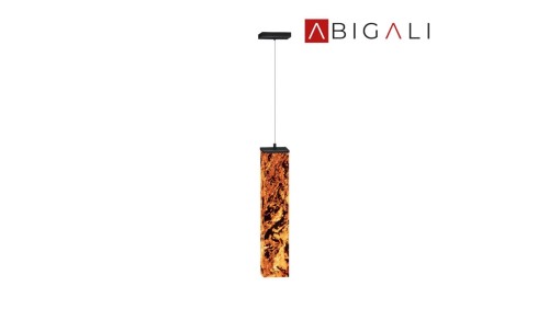 Abigali Lampa wisząca 6614 Marble Stone 606R 25W 3000K 6 x 6 x 50 cm, ABIGALI-MPLS-6614-606R