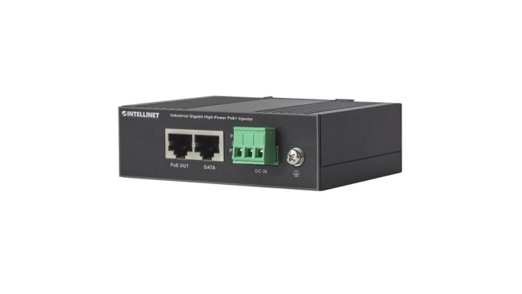 Przemysłowy zasilacz PoE+ 30W, 1x RJ45 Gigabit
