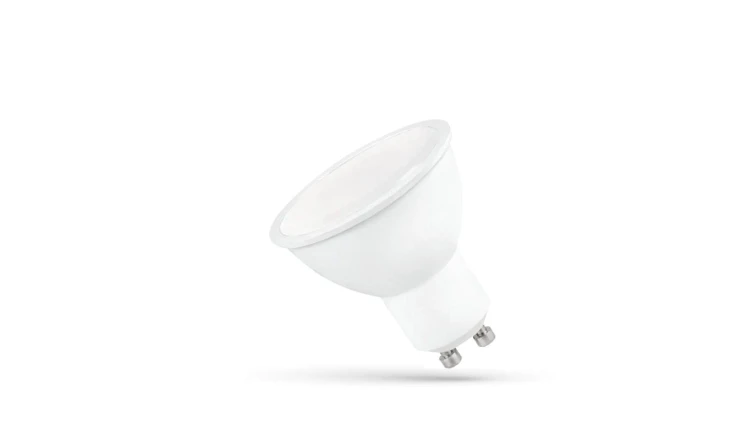 LED GU10 230V 6W SMD WW z MLECZNĄ SZYBKĄ biała SPECTRUM +