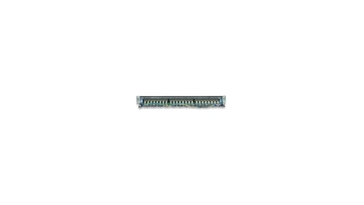 Patch panel FTP Cat6 24 porty, 1U, czarny