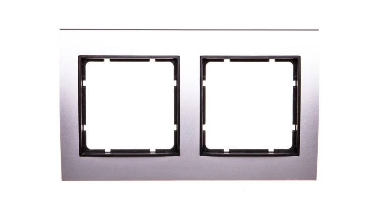 Berker B.3 Ramka aluminium/antracyt podwójna 10123004