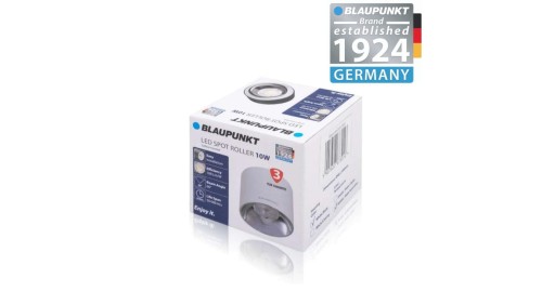 Blaupunkt Lampa LED natynkowa Spot Roller 10W biały barwa ciepła, BLAUPUNKT-DLW10WW