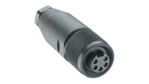 Złącze zasilające do samokonfekcjonowania 7/8 żeńskie proste 5-pin(4+PE) 230 V AC/DC 9 A czarny RKC 50/11