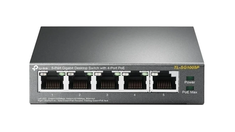 Switch TP-LINK TL-SG1005P (5x 10/100/1000Mbps)