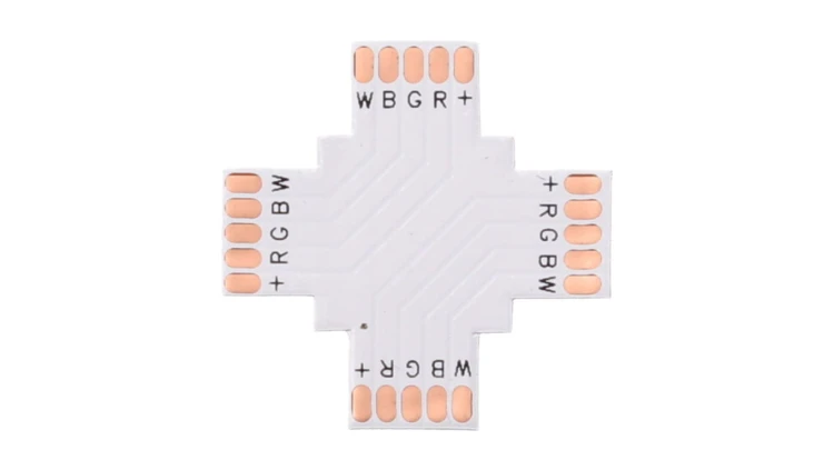 Złączka do taśmy led rgbw 10mm PCB X