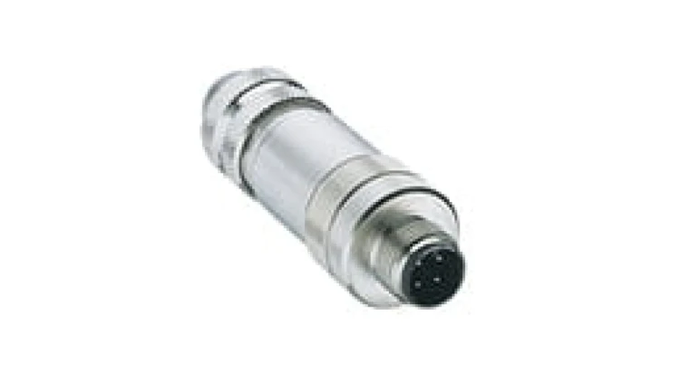 Złącze do samokonfekcjonowania Profibus M12 męskie 4-pinowe z gwintowanym połączeniem ekranowane kodowanie B 0976 PMC 102