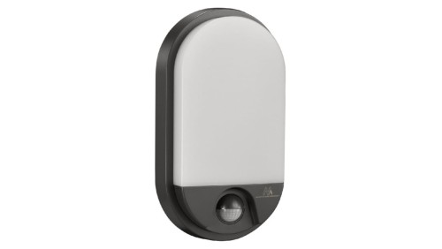 Lampa LED z czujnikiem ruchu na podczerwień 1100lm 15W IP54 kolor szary, kolor barwowy natura MCE340 GR