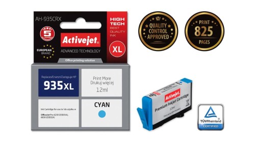 Tusz Activejet AH-935CRX (zamiennik HP 935XL C2P24AE Premium 12 ml niebieski)
