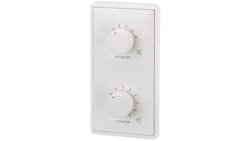 Regulator głośności PA 12W, z 24V przekaźnikiem priorytetowym oraz selektorem źródeł ATT-412PEU