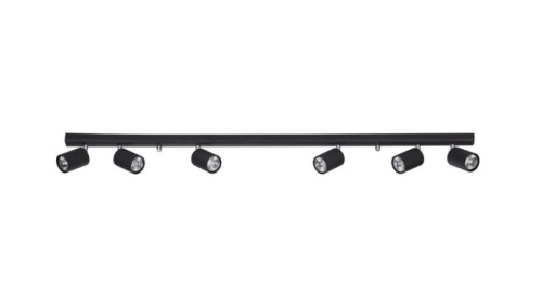 Oprawa punktowa max 6x10W led GU10 230V czarna EYE SPOT BLACK 6611