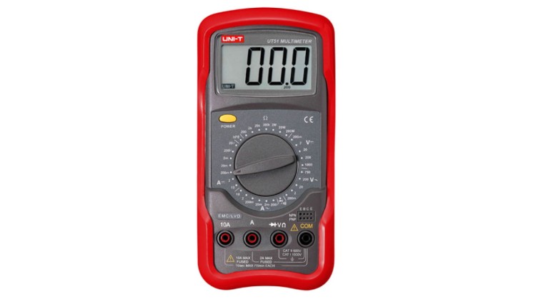 Uniwersalny multimetr z dużym wyświetlaczem LCD ,pomiar DC i AC, napięcia i natężenia prądu, rezystancji UT-51