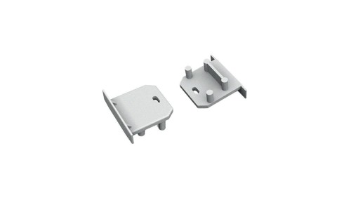Zaślepka do profil DEEP10 GEN2 SQ srebrna z otworem 96990040 - 1szt