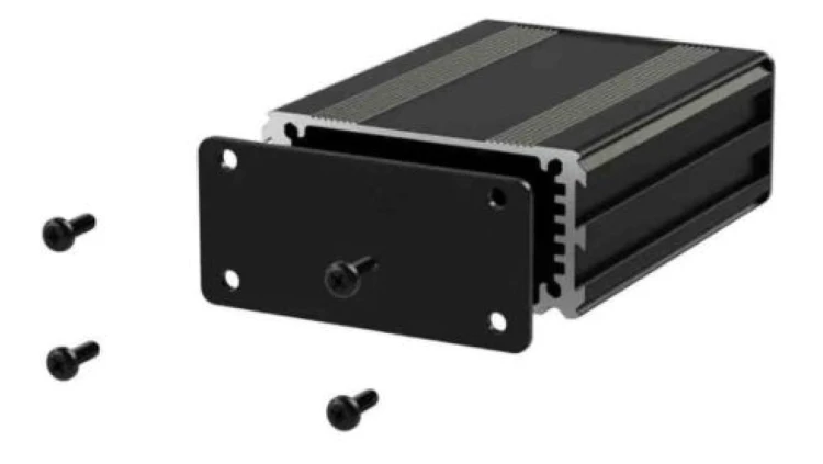 Obudowa urządzeń elektronicznych, Aluminium, Czarny, 120 x 63.5 x 30mm, RS PRO