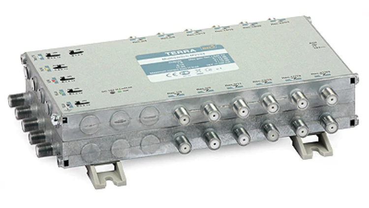 Multiswitch MV-524 Terra klasa A, 5-wejściowy 24-wyjściowy z regulacją wzmocnienia IF