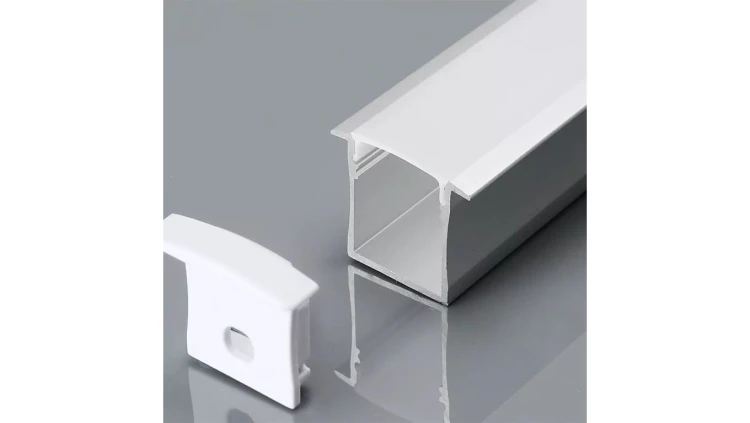 Profil wpuszczany aluminiowy Mleczny do taśm LED 2000x30x20mm 3372