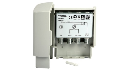 Zwrotnica antenowa DC015L VHFI/II+FM-VHFIII-UHF Terra