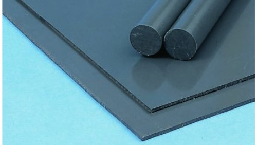 Arkusz tworzywa sztucznego Szary, 1000mm x 500mm x 1mm