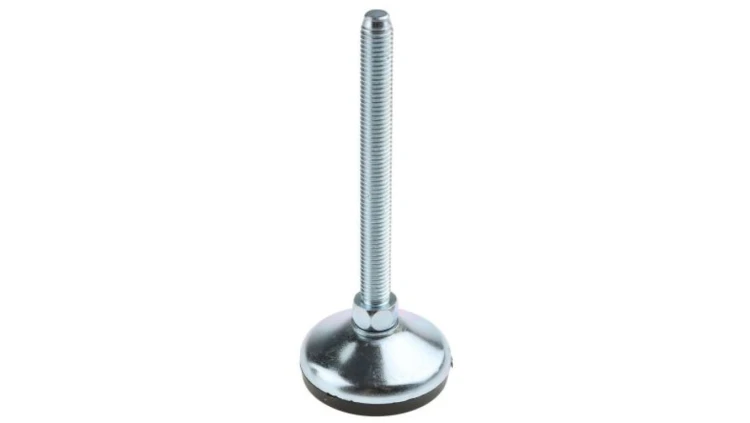 Regulowane nóżki, Ø 50mm, M10, 129, 400kg 70Shore A, RS PRO