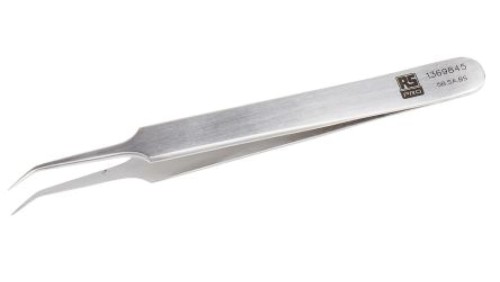 Pęseta, dł. 110, antymagnetyczna, materiał: Stal nierdzewna, RS PRO