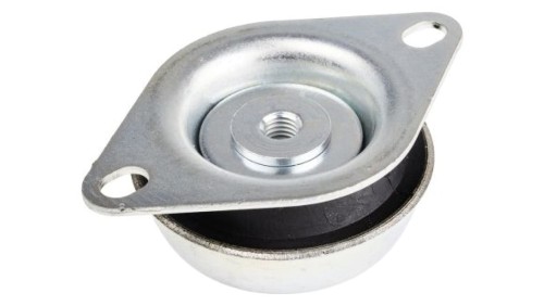 Mocowanie antywibracyjne, M12, Ø 130mm, H 3mm, 360, materiał: Guma naturalna 60 Shore A, RS PRO