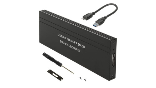 Obudowa dysku Maclean, SSD M.2, NGFF, USB 3.0, rozmiary 2230/2240/2260/2280, aluminiowa obudowa, MCE582