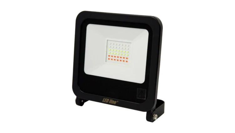 Projektor Naświetlacz Halogen LED line PHOTON 50W 220-240V AC kolorowy RGB sterowanie TUYA 3 lata gwar.