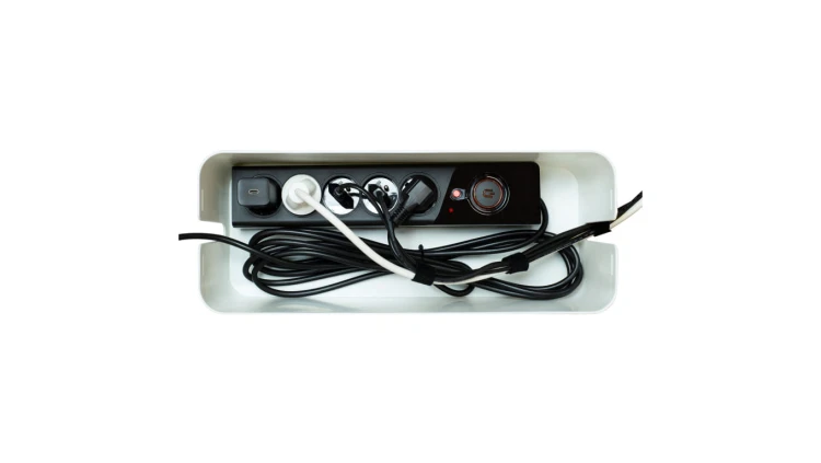 organizer do kabli - cable box L, biały,CB-1/W