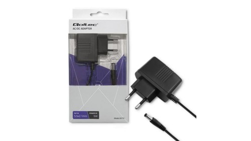 Qoltec Zasilacz wtyczkowy 5W 5V 1A 5.5*2.1