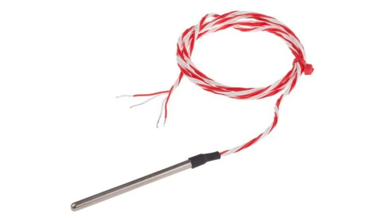 Termopara typ PT 100, -50C do +200C 65mm kabel 1m, Stal nierdzewna