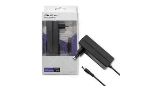 Qoltec Zasilacz wtyczkowy 25W 5V 5A 5.5*2.5