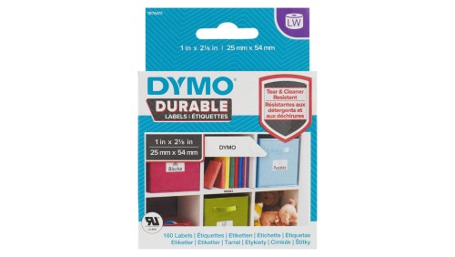 Etykiety odporne DYMO białe 25x54mm 1rolka x 160 etykiet