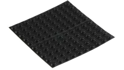 Nóżki antywibracyjne, 12.7mm, Okrągła