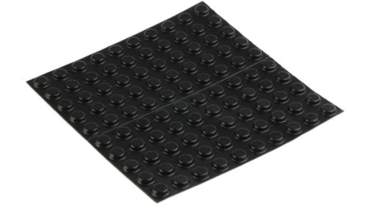 Nóżki antywibracyjne, 12.7mm, Okrągła