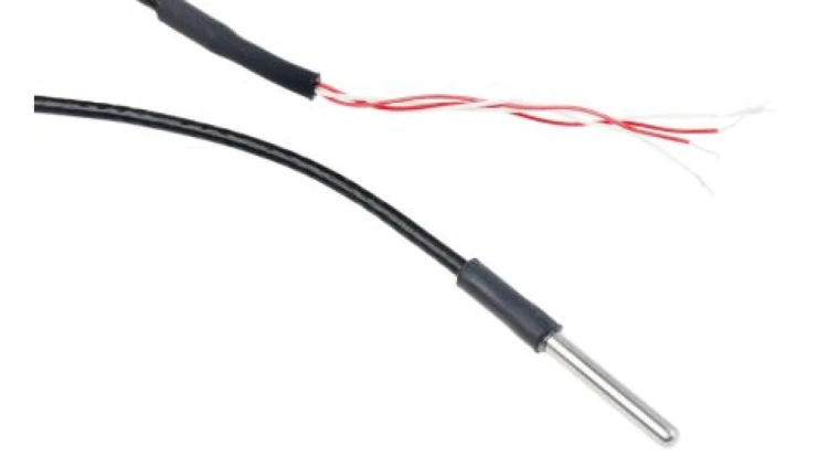 Termopara typ PT 100, -50C do +250C 25mm kabel 2m, Stal nierdzewna