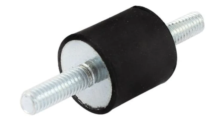 Nóżka z gwintem, M10, Ø 40mm, materiał: Guma naturalna 60Shore A, RS PRO