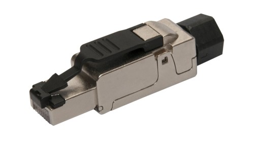 Uniwersalny przemysłowy konektor RJ45 CAT6A STP samozaciskowy SXRJ45-6A-STP-BK-SA