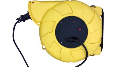 16m Przedłużacz bębnowy 16m 1 gniazda z automatycznym zwijaniem 230 V AC Czarny BS Szpula kablowa