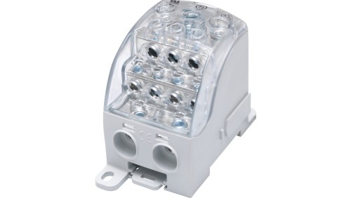 Blok rozdzielczy - uniwersalny Al/Cu SUB 490 (82090) SIMBLOCK szary 81652002