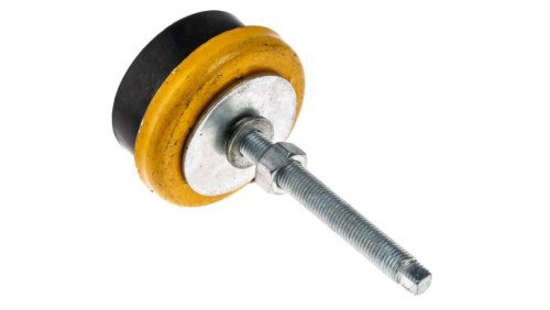 Regulowane nóżki, Ø 80mm, M12, 38 → 48 (Foot)mm, 600kg 60Shore A, RS PRO