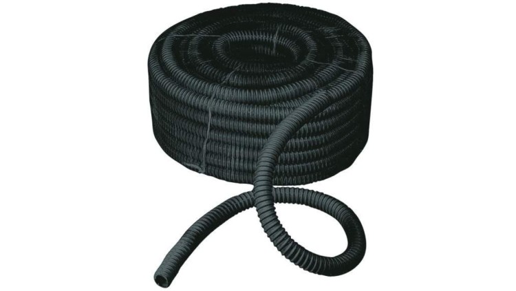 Rura spiralna wysokoelastyczna czarna 320N samogasnąca PVC +5C +60C PV UV fi 8 /30m/
