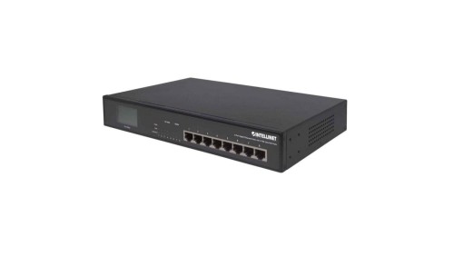 Switch Gigabit 8xRJ45 / 4x PoE, wyświetlacz LCD 561310