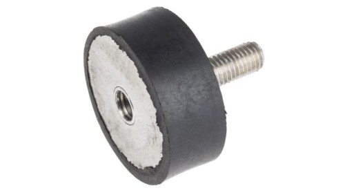 Mocowanie antywstrząsowe, M10, Ø 50mm, materiał: Guma naturalna 60Shore A, RS PRO