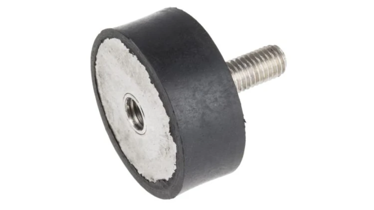 Mocowanie antywstrząsowe, M10, Ø 50mm, materiał: Guma naturalna 60Shore A, RS PRO
